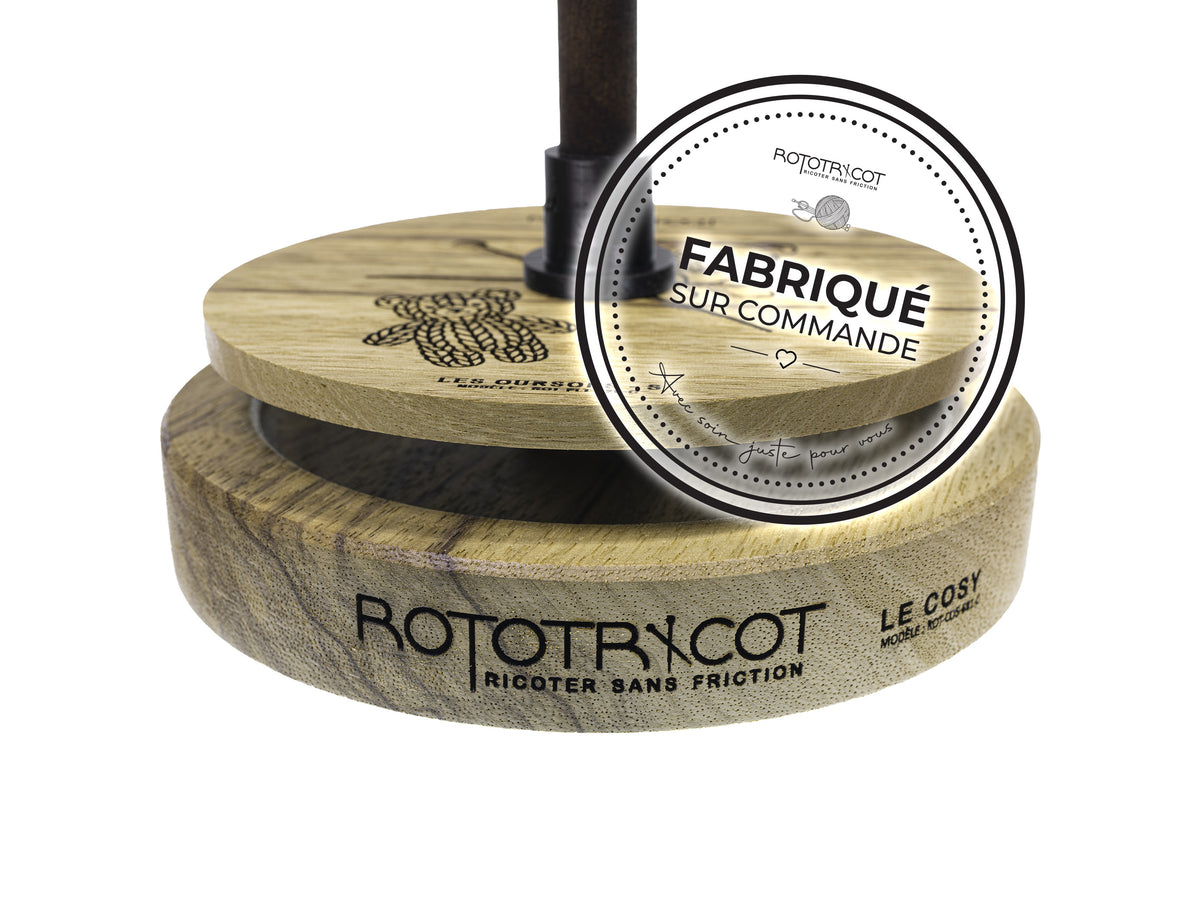 Rototricot Collection – Les Oursons | Black Limba | Fabriqué sur commande