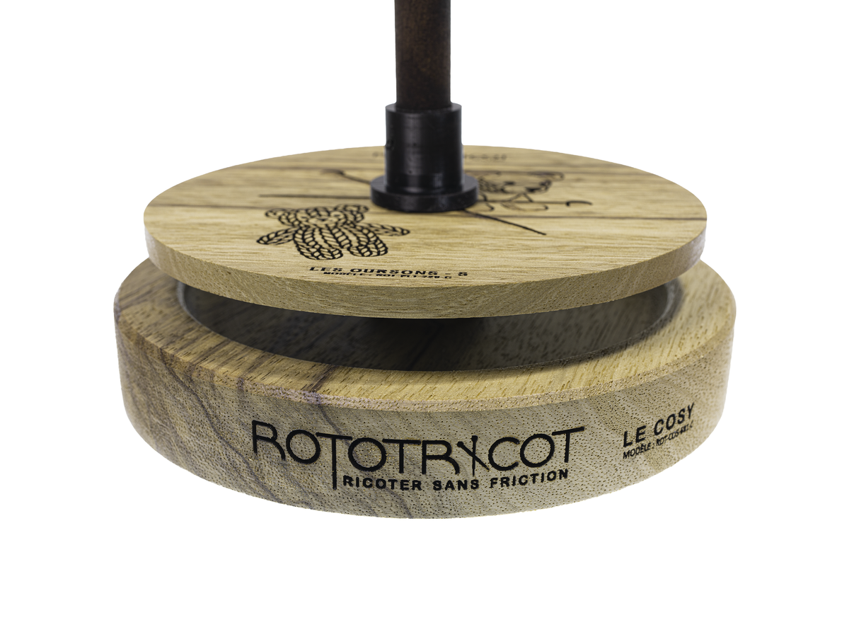 Rototricot Collection – Les Oursons | Black Limba | Prêt à expédier