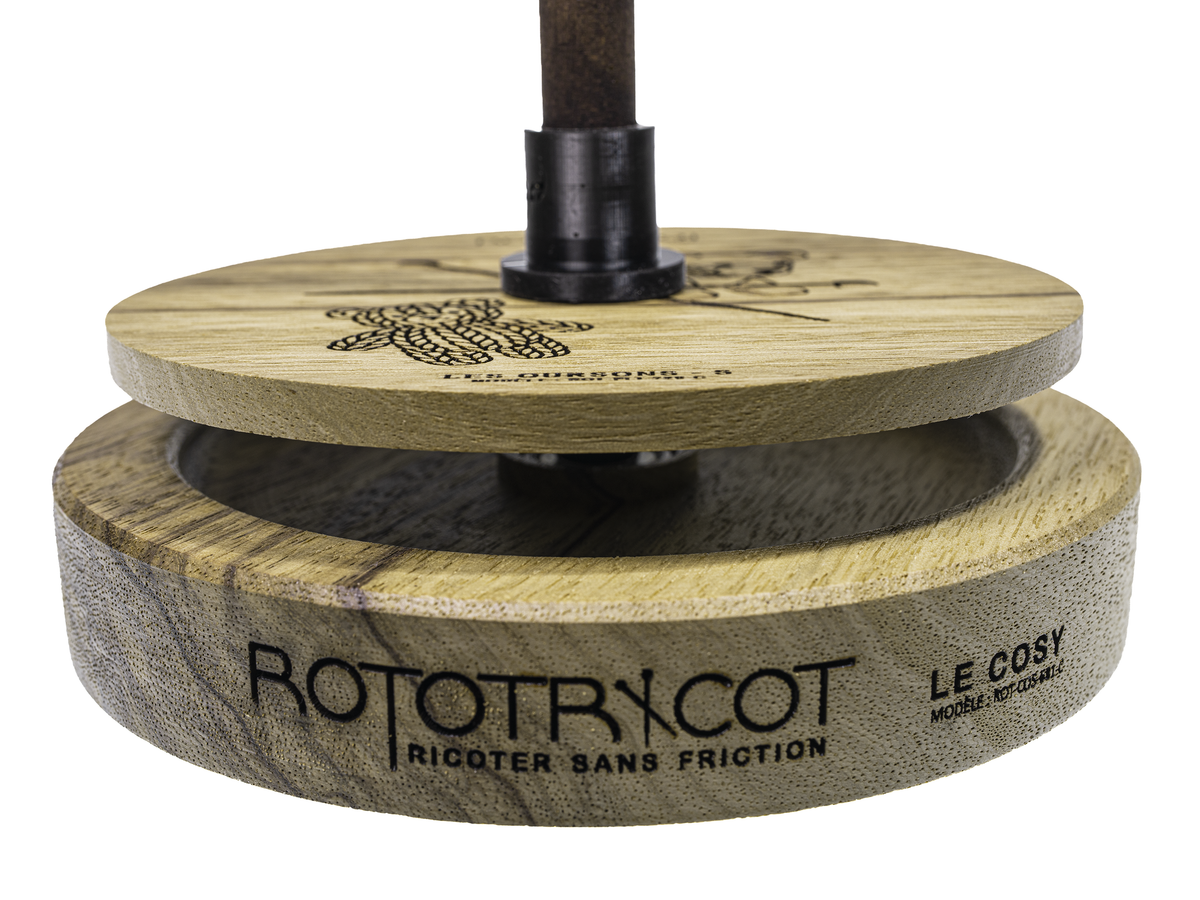 Rototricot Collection – Les Oursons | Black Limba | Prêt à expédier