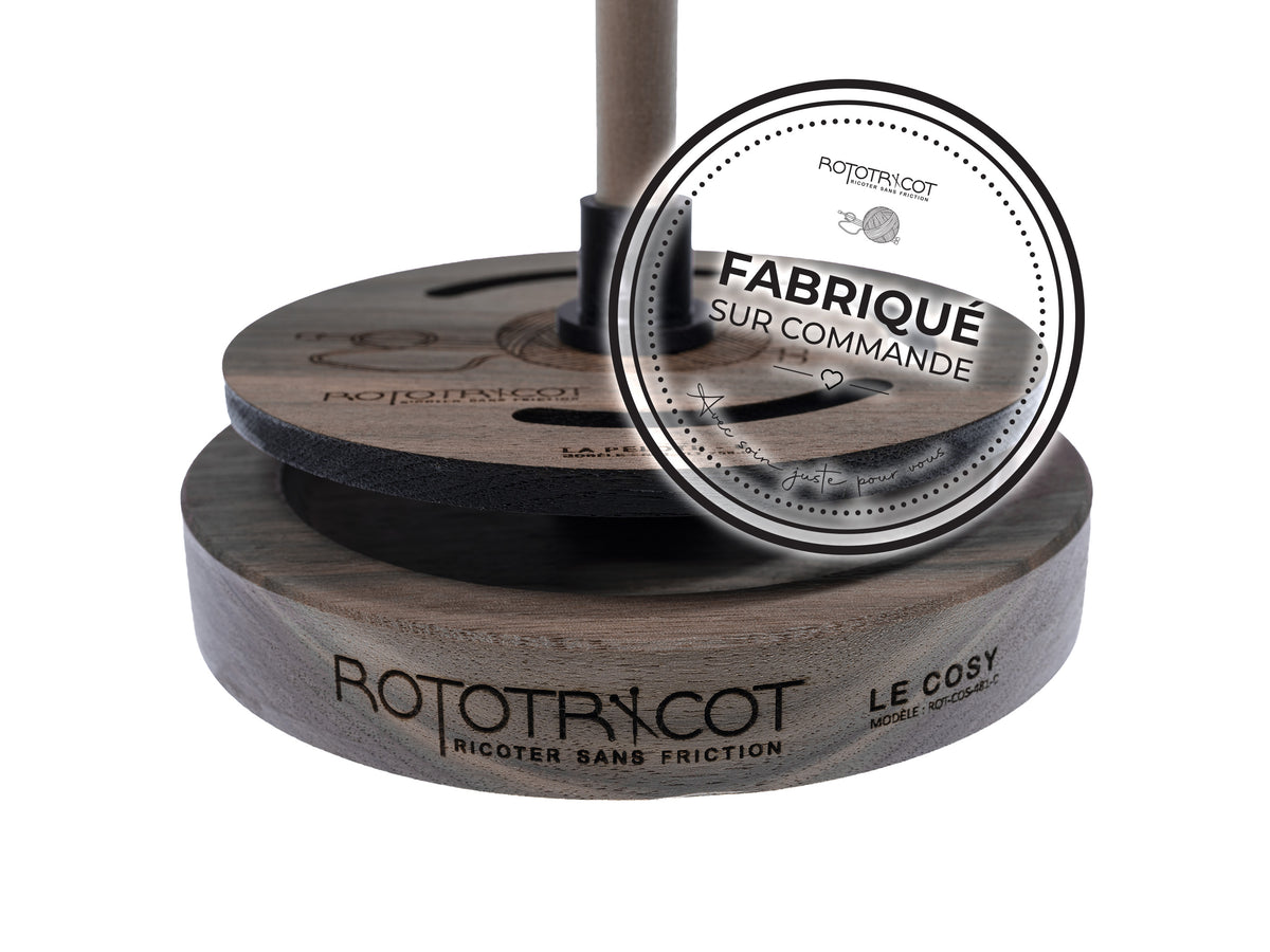 Rototricot Collection – La Pelote | Noyer Noir | Fabriqué sur commande