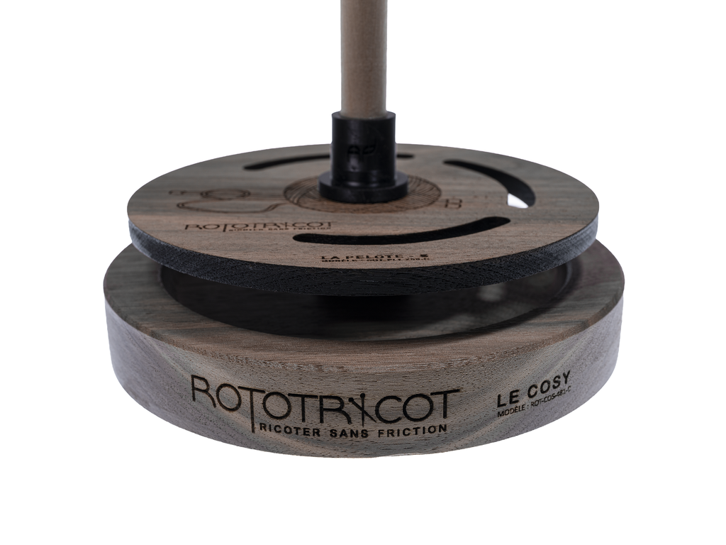 Rototricot Collection – La Pelote | Noyer Noir | Prêt à expédier