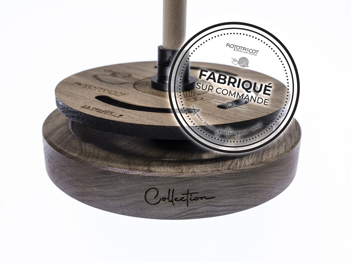 Rototricot Collection – La Pelote | Noyer Noir | Fabriqué sur commande