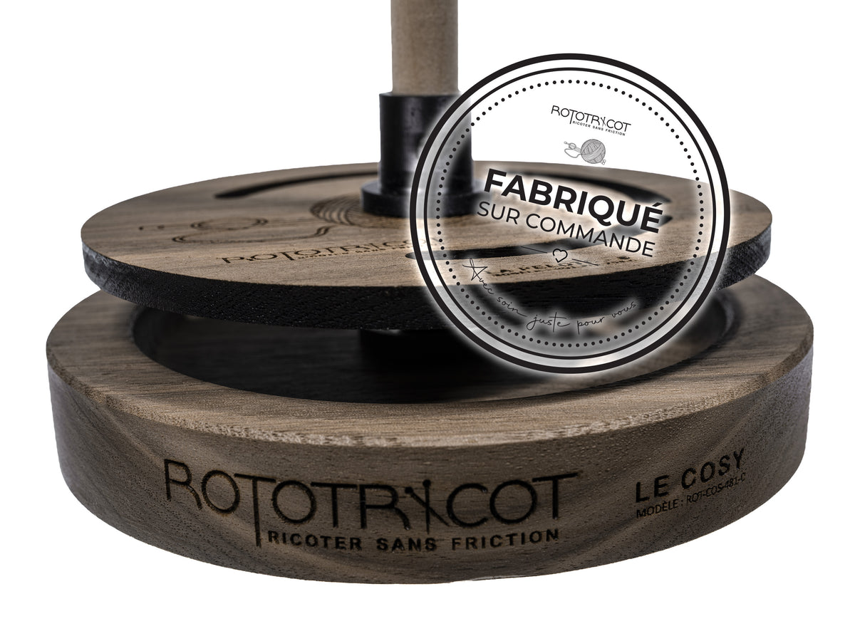 Rototricot Collection – La Pelote | Noyer Noir | Fabriqué sur commande