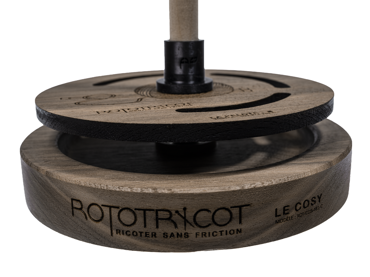 Rototricot Collection – La Pelote | Noyer Noir | Prêt à expédier