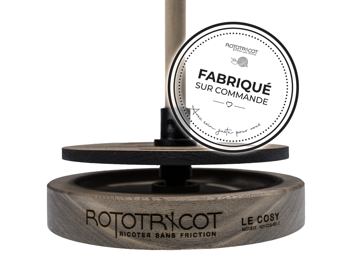 Rototricot Collection – La Pelote | Noyer Noir | Fabriqué sur commande