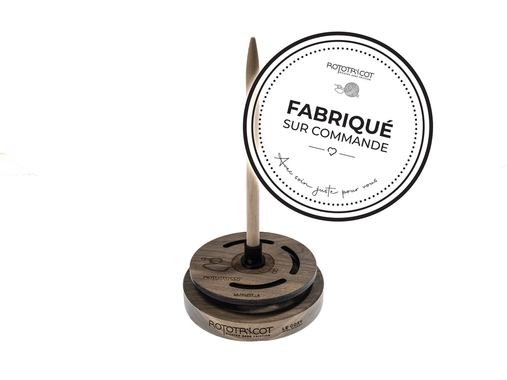 Rototricot Collection – La Pelote | Noyer Noir | Fabriqué sur commande