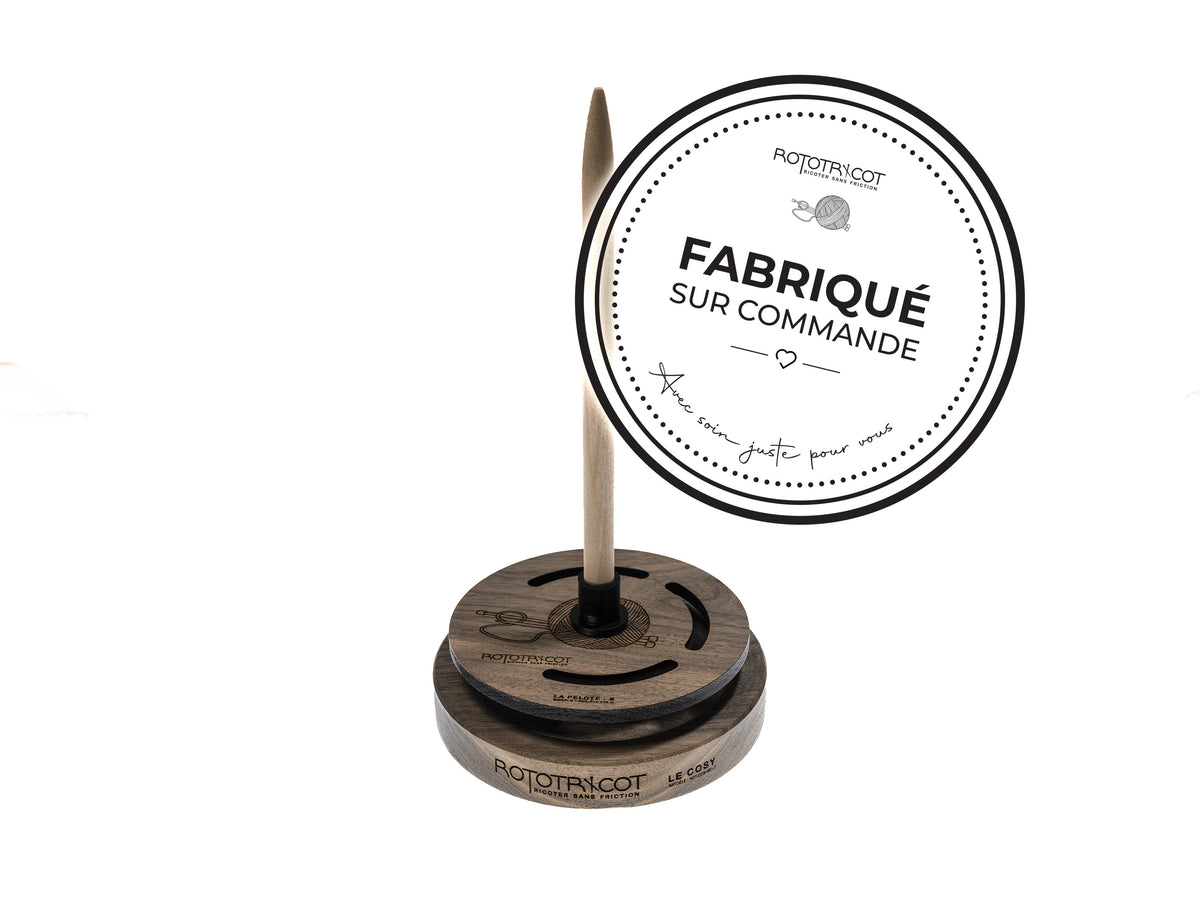 Rototricot Collection – La Pelote | Noyer Noir | Fabriqué sur commande