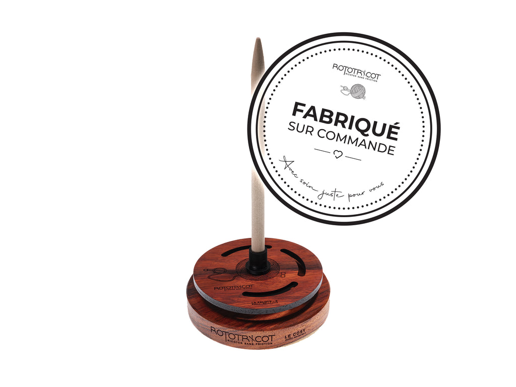 Rototricot Collection – La Pelote | Padouk | Fabriqué sur commande