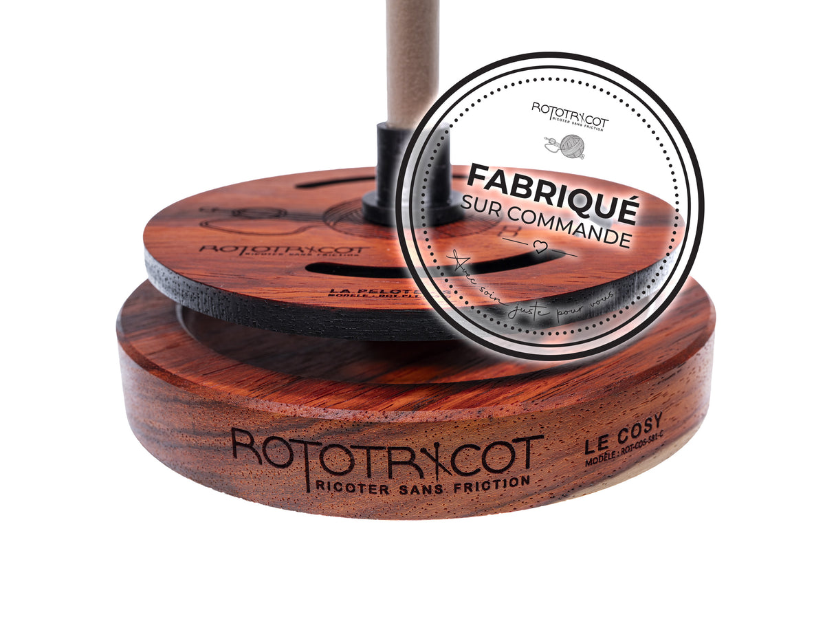 Rototricot Collection – La Pelote | Padouk | Fabriqué sur commande
