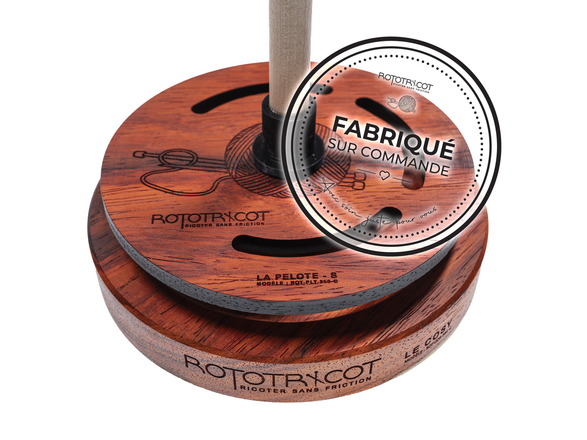 Rototricot Collection – La Pelote | Padouk | Fabriqué sur commande