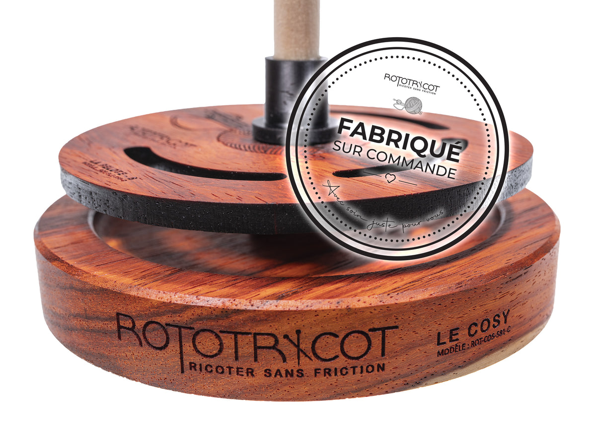 Rototricot Collection – La Pelote | Padouk | Fabriqué sur commande